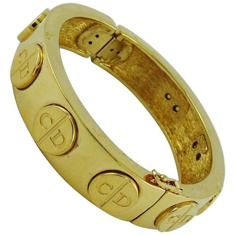 dior gold bracelet|christian dior bracelet for sale.